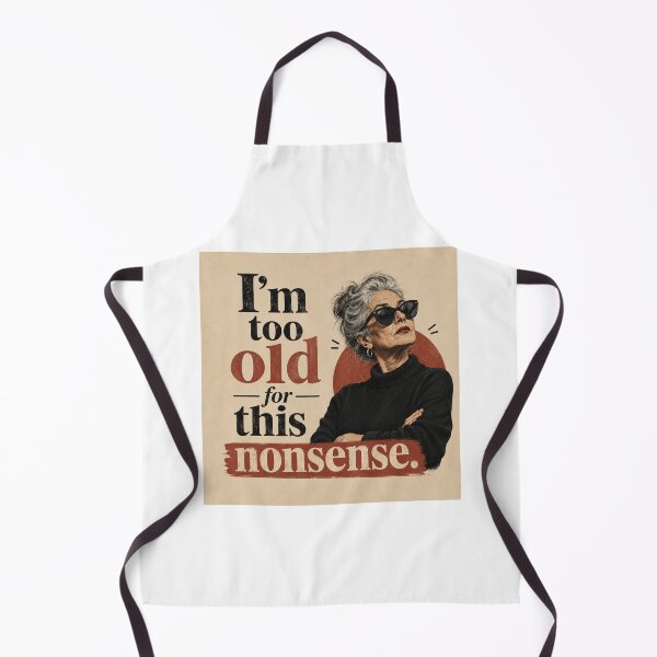 Item preview, I'm Too Old For This Nonsense Vintage Grandma Sunglasses Funny Quote designed and sold by Leogasup.