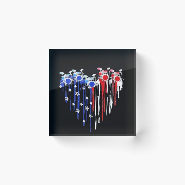 Item preview, Patriotic Drummer Heart    designed and sold by Gbriel3.