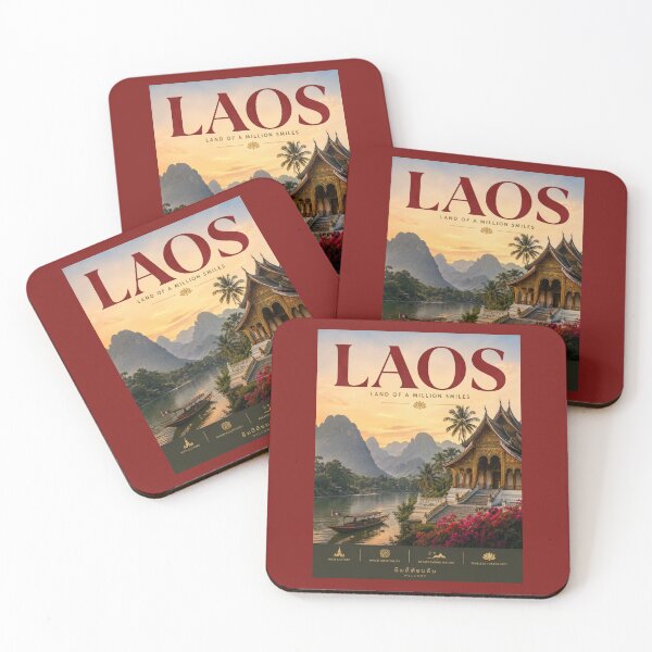 Item preview, Vintage Laos Poster designed and sold by GoodOldVintage.