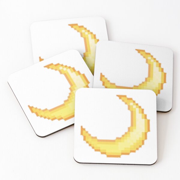 Item preview, Golden Crescent Moon Pixel Art Design designed and sold by The-SilentPlace.