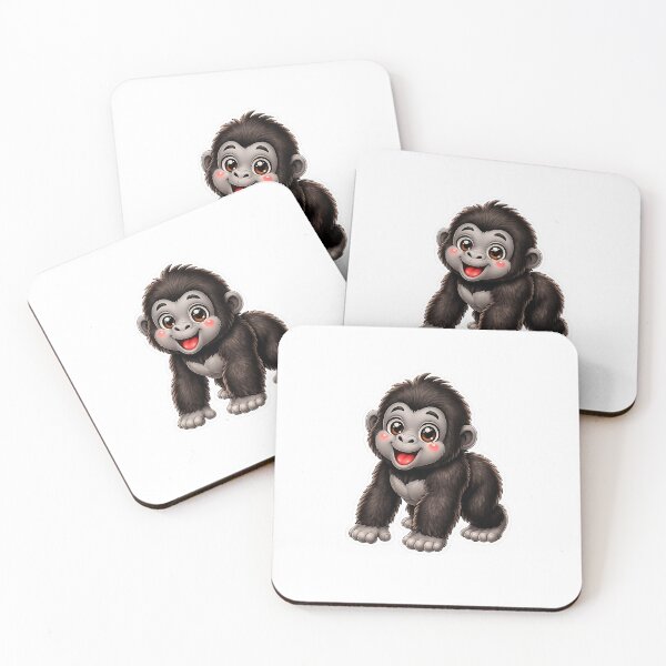 Item preview, Cute Gorilla Illustration  designed and sold by BackgroundND.
