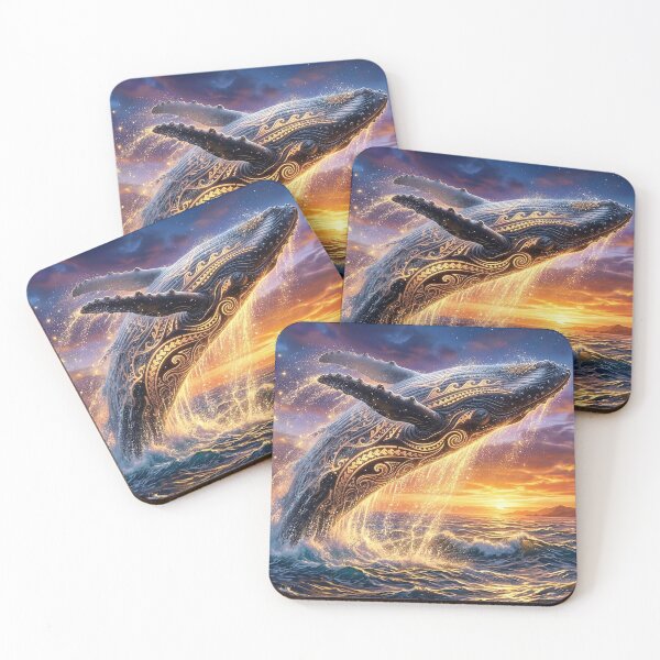 Item preview, Majestic Whale — Mana of the Golden Waves designed and sold by Hawaii26.