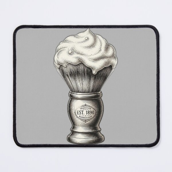 Item preview, Vintage Shaving Brush with Foam T-Shirt - Classic Barbershop Wet Shave Graphic designed and sold by Barber MD Culture.