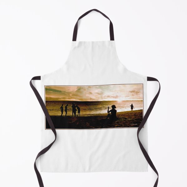 Item preview, Ocean City, New Jersey, August 7, 1960, Beachgoers at Sunset, Silhouettes, Sand, Surf designed and sold by AMacGPhilly.