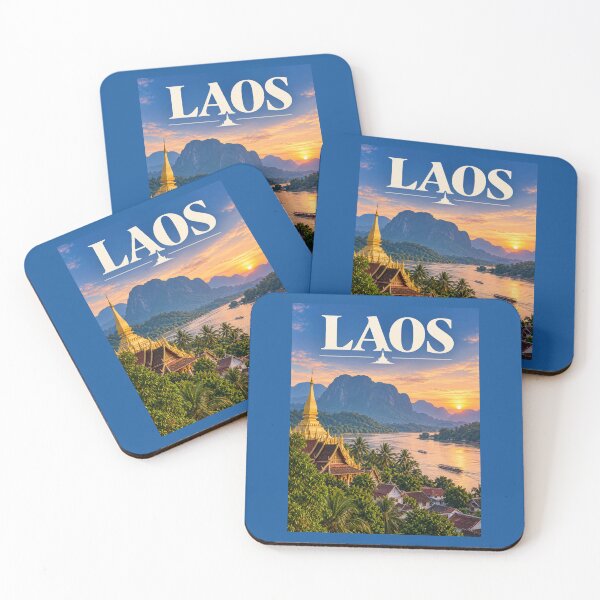 Item preview, Vintage Laos Poster designed and sold by GoodOldVintage.