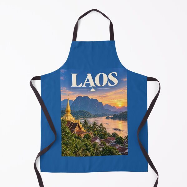 Item preview, Vintage Laos Poster designed and sold by GoodOldVintage.