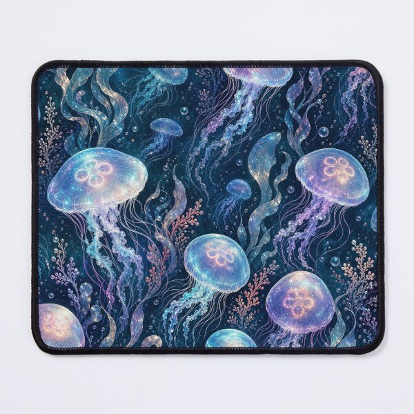 Item preview, Glowing Moon Jellyfish Pattern designed and sold by PixelToPress.
