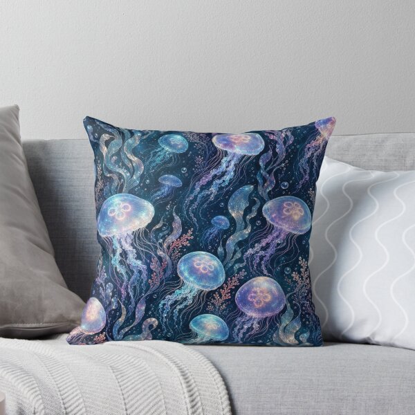 Item preview, Glowing Moon Jellyfish Pattern designed and sold by PixelToPress.
