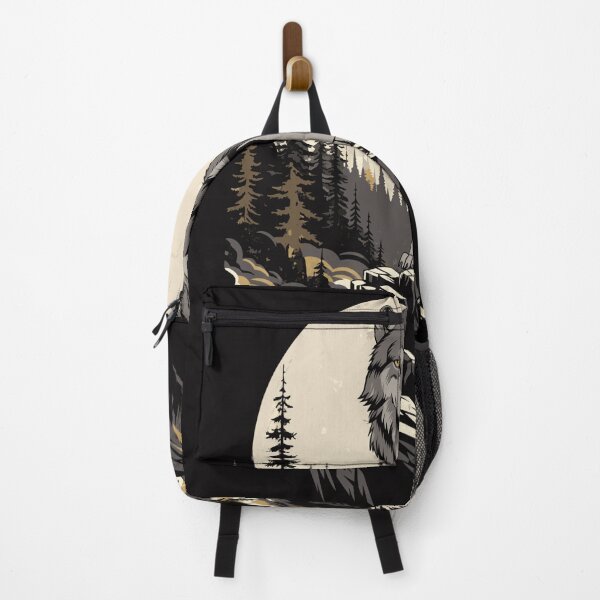 Item preview, Wolf Guardian of the Forest – Vintage Wildlife Illustration designed and sold by TeeVibeHaus.