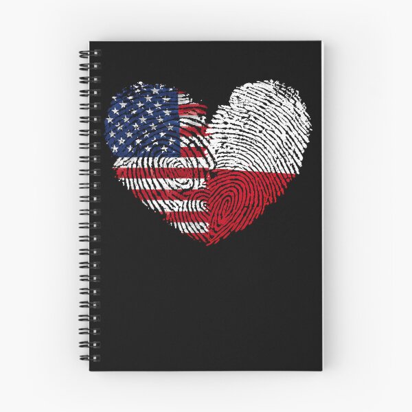 Item preview, Polish American Fingerprint Heart – USA Poland Heritage Pride Design designed and sold by PosiMCreations.