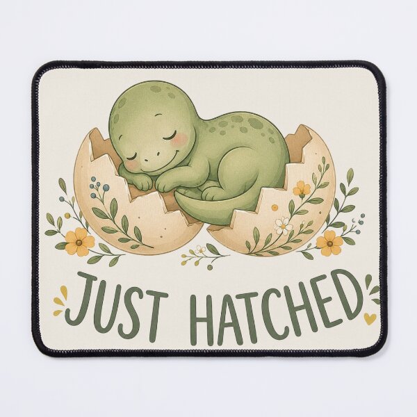 Item preview, Just Hatched Baby Onesies, Cute Dinosaur Newborn designed and sold by Quiajia.