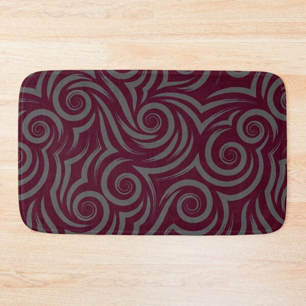 Item preview, ​Dark Plum Tribal Swirl Wave Pattern designed and sold by ​Jyoti Digital Artist.