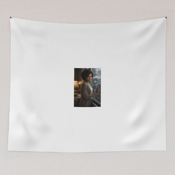 Item preview, Sarah Duvall looking out rainy window angst designed and sold by CathryneDelamort.
