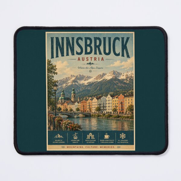 Item preview, Vintage Innsbruck - Austria Poster designed and sold by GoodOldVintage.