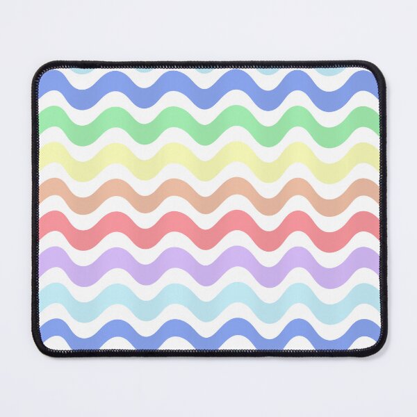 Item preview, 3d wave pattern - rainbow color designed and sold by Pattern Petals.