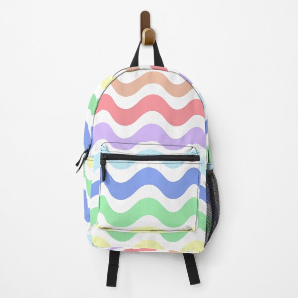 Item preview, 3d wave pattern - rainbow color designed and sold by Pattern Petals.