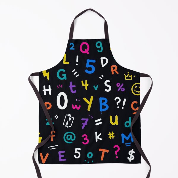 Item preview, Colorful Alphabet & Numbers – Playful Graffiti Typography Pattern designed and sold by IMuDesigner.