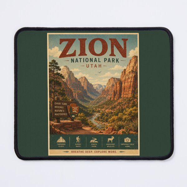 Item preview, Zion National Park - Utah designed and sold by GoodOldVintage.