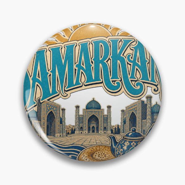 Item preview, Samarkand Uzbekistan Retro Hand Drawn Sign Lettering designed and sold by VisualArtsOasis.