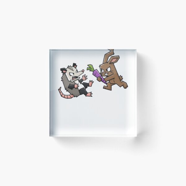 Item preview, possum fight rabbit  designed and sold by alvablakefg.
