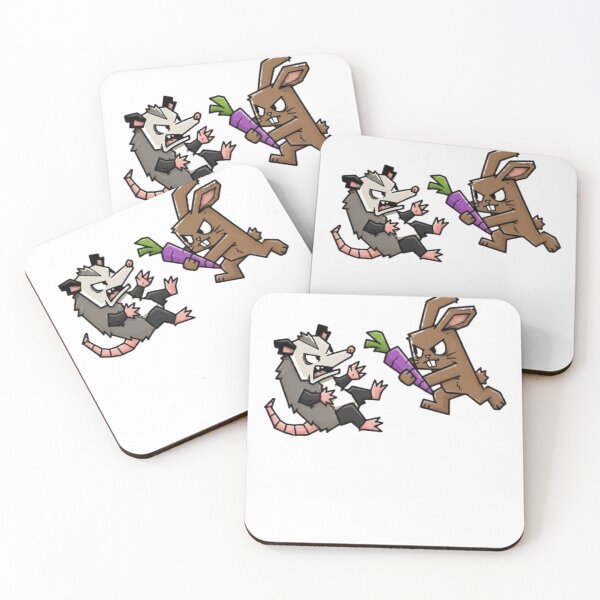 Item preview, possum fight rabbit  designed and sold by alvablakefg.
