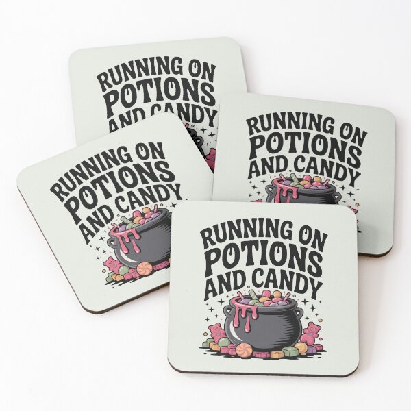 Item preview, Running on Potions and Candy – Funny Halloween Witch Design designed and sold by Jollys-ArtShop.