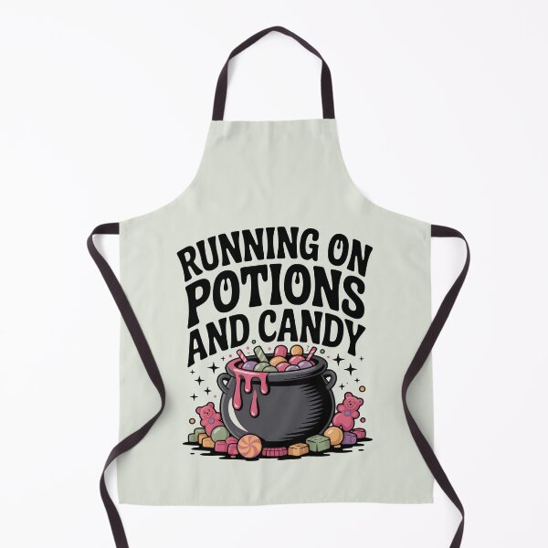 Item preview, Running on Potions and Candy – Funny Halloween Witch Design designed and sold by Jollys-ArtShop.