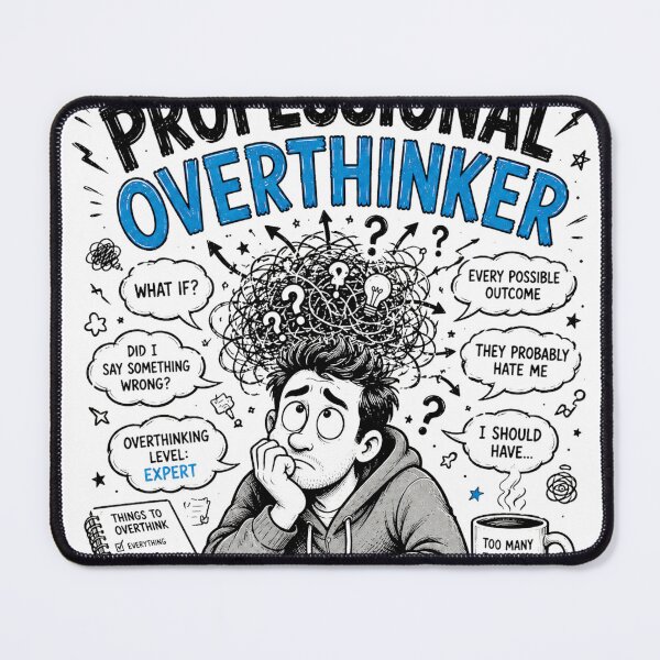 Item preview, Professional Overthinker designed and sold by SlanPOD.