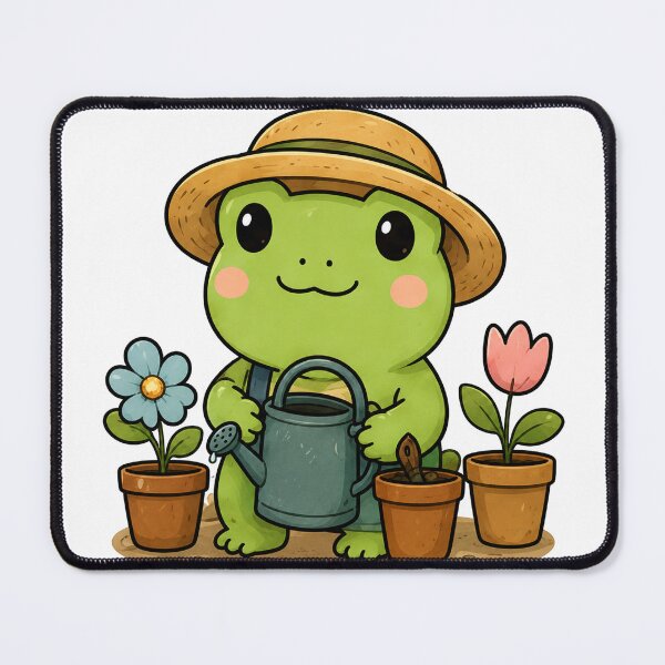 Item preview, Cute Gardener Frog designed and sold by denybz.