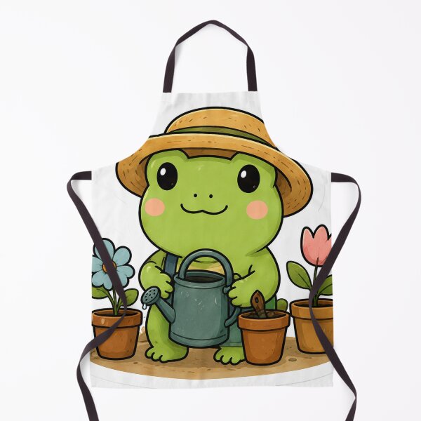 Item preview, Cute Gardener Frog designed and sold by denybz.