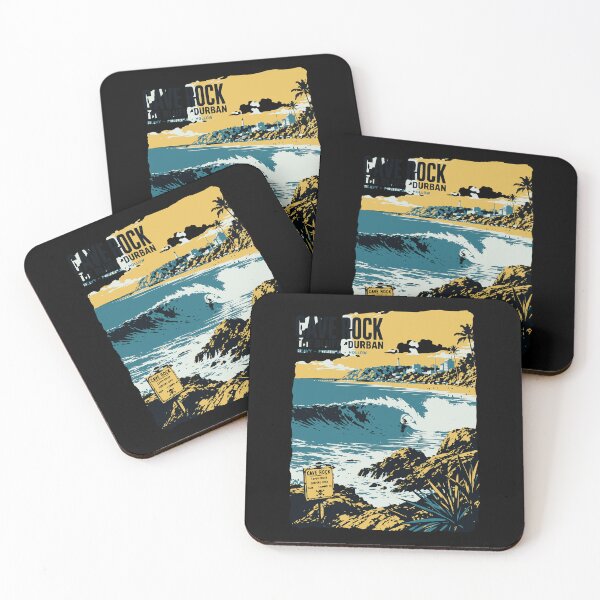 Item preview, Cave Rock Durban Surfing Vintage Wave Rider Art designed and sold by d247.