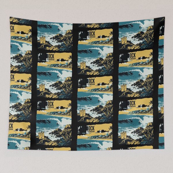 Item preview, Cave Rock Durban Surfing Vintage Wave Rider Art designed and sold by d247.