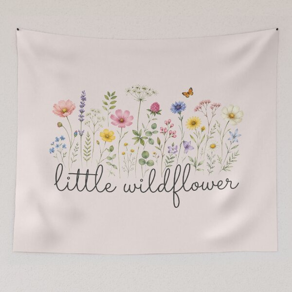 Item preview, Little Wildflower Baby, Retro Boho Floral, Newborn Shower Gift designed and sold by Quiajia.