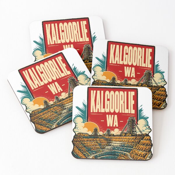 Item preview, Kalgoorlie Western Australia Vintage Travel Poster designed and sold by TravelersGems.