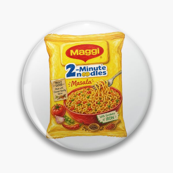 Item preview, Maggi 2 Minutes Noodles Masala Instant Ramen Packet designed and sold by EstherMakesFood.