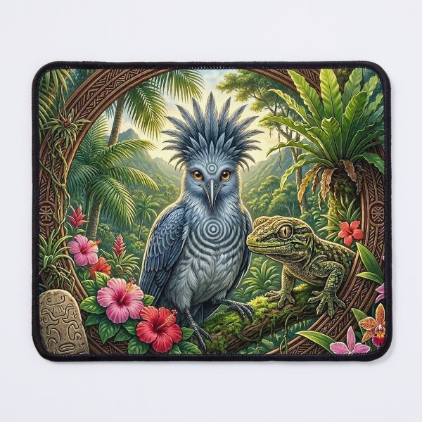 Item preview, Cagou and Gecko Under the Tropical Arch designed and sold by Hawaii26.