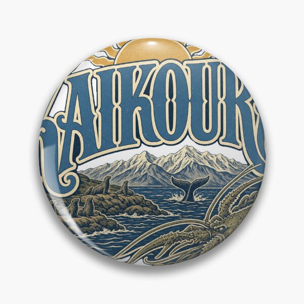 Item preview, Kaikoura New Zealand Retro Signpainter Lettering Art designed and sold by VisualArtsOasis.