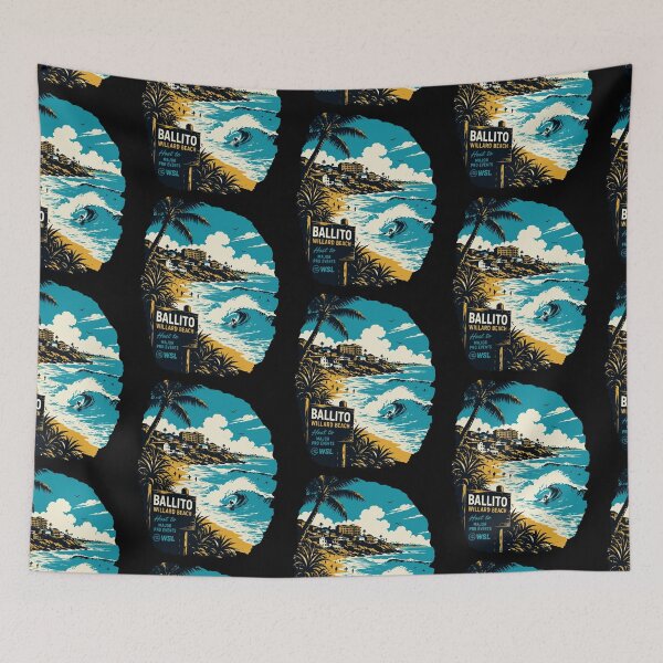 Item preview, Ballito Willard Beach Surfing Vintage Travel designed and sold by d247.