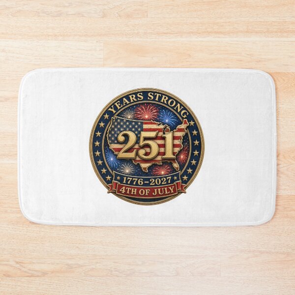Item preview, 251st Anniversary of the USA - Round USA Anniversary Design – 251 Years of Strength designed and sold by Collins Design.