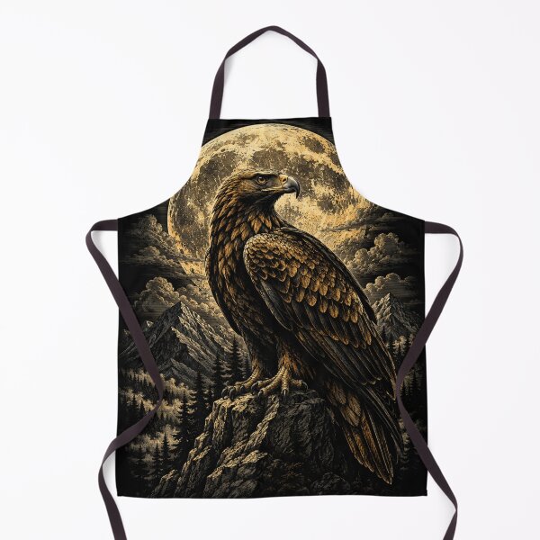 Item preview, Golden Eagle Above the Mountains – Vintage Wildlife Illustration designed and sold by TeeVibeHaus.