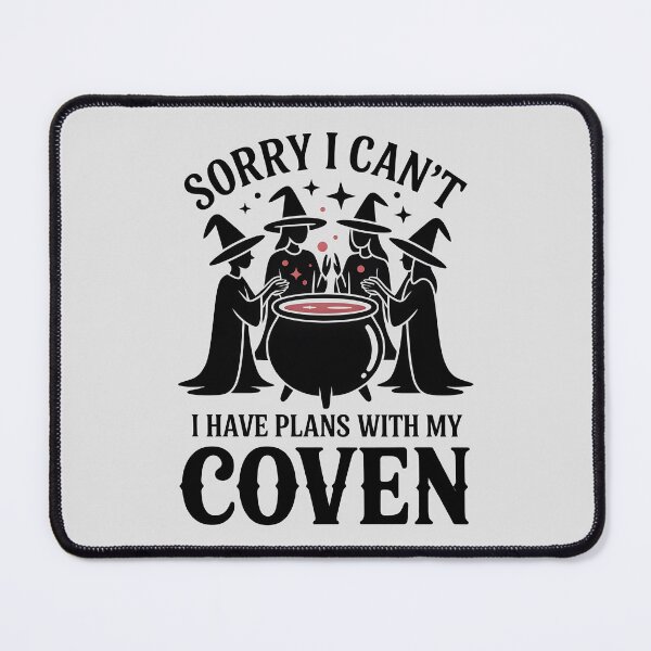 Item preview, Sorry I Can’t, I Have Plans with My Coven – Funny Halloween Witch Design designed and sold by Jollys-ArtShop.
