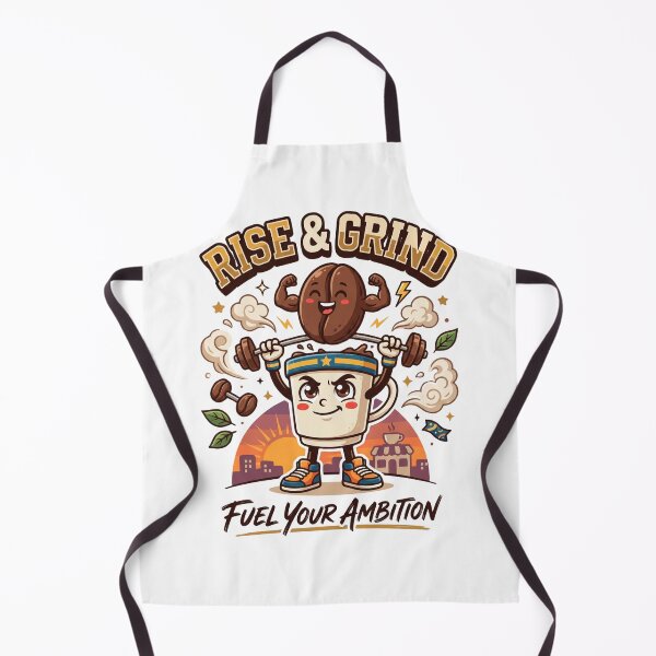 Item preview, Rise & Grind | Funny Coffee Gym T-Shirt | Motivational Coffee Cup Graphic | Coffee Lover Design designed and sold by SAJ Design Studio.