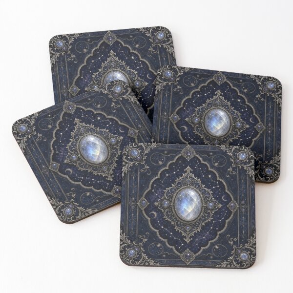 Item preview, Moonstone Celestial Book Cover designed and sold by PixelToPress.