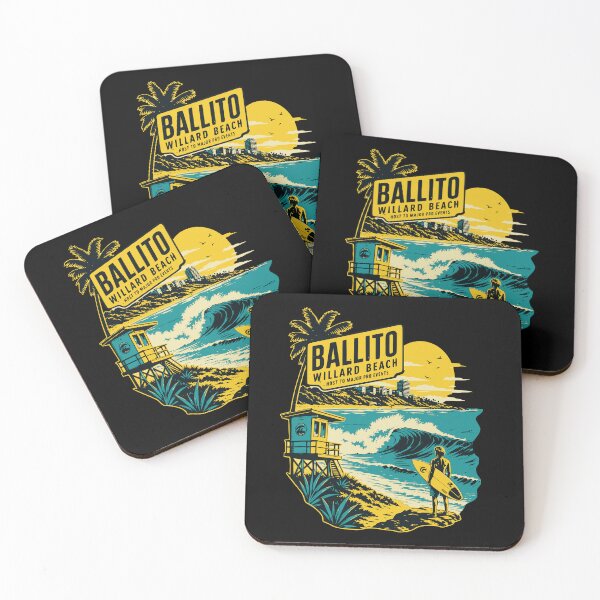 Item preview, Ballito Willard Beach Surfer Retro Wave Art designed and sold by d247.