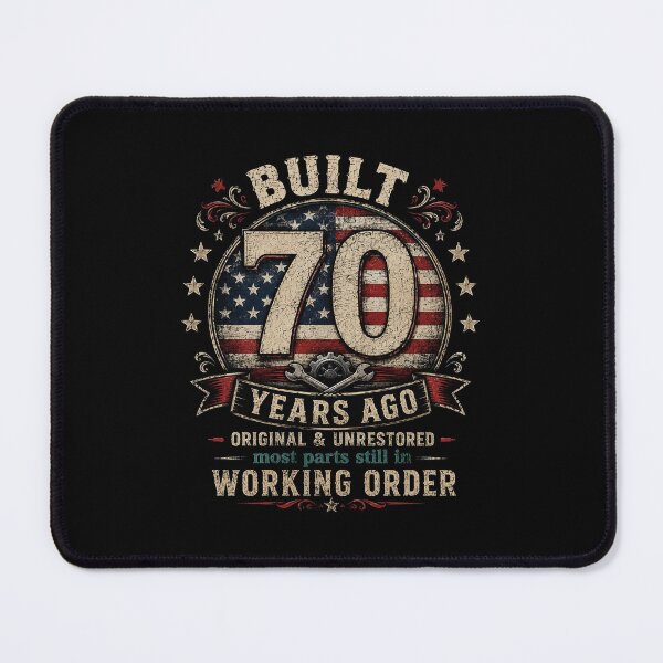 Item preview, Built 70 Years Ago, Vintage 1956, 70th Birthday, Turning 70 Gift, Retro Classic, Birthday Gift for Men designed and sold by Quiajia.