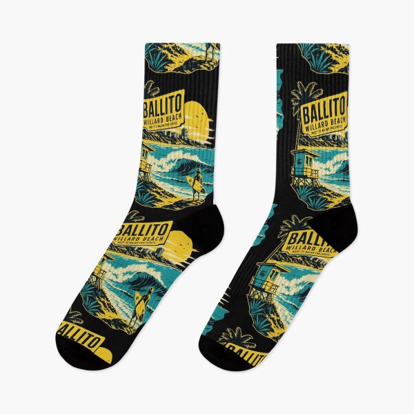 Item preview, Ballito Willard Beach Surfer Retro Wave Art designed and sold by d247.