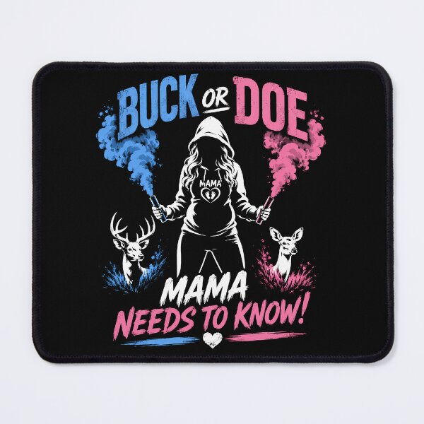 Item preview, Buck Or Doe Mama Needs To Know – Hunting Gender Reveal Pregnancy Announcement Design designed and sold by PosiMCreations.