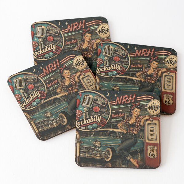 Item preview, American rockabilly style retro license plate designed and sold by Normandy Road Heritage.