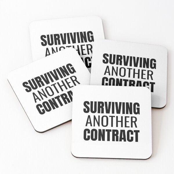 Item preview, Surviving Another Contract (Black) designed and sold by ShipCrewNation.