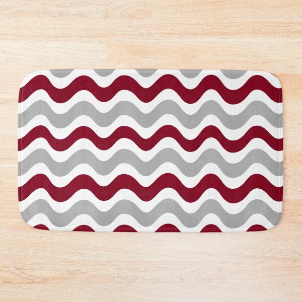 Item preview, 3D wave pattern - Dark red and silver shade designed and sold by Pattern Petals.
